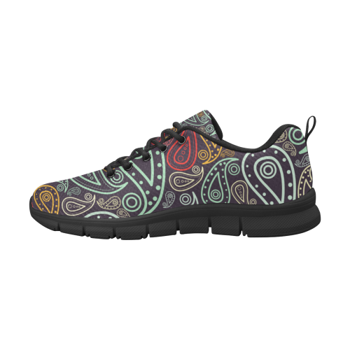 colorful paisley Women's Breathable Running Shoes (Model 055)