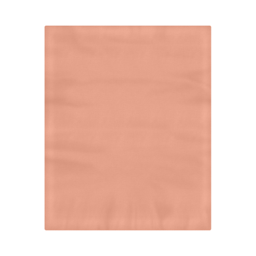 color dark salmon Duvet Cover 86"x70" ( All-over-print)