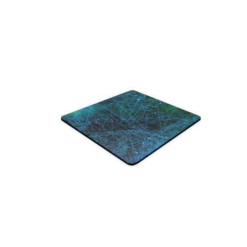 System Network Connection Square Coaster