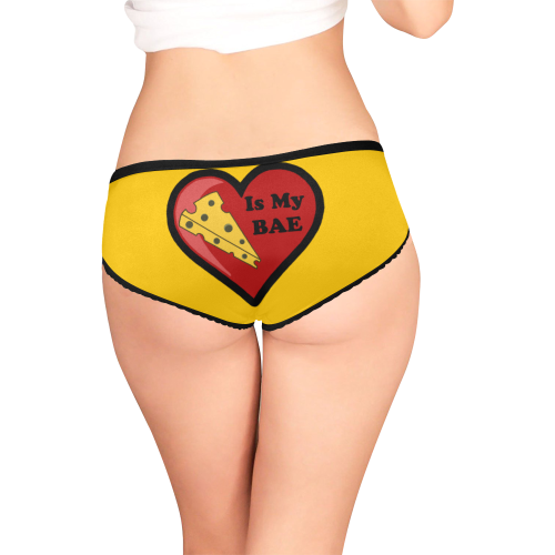 Cheese Is My BAE Women's All Over Print Girl Briefs (Model L14)