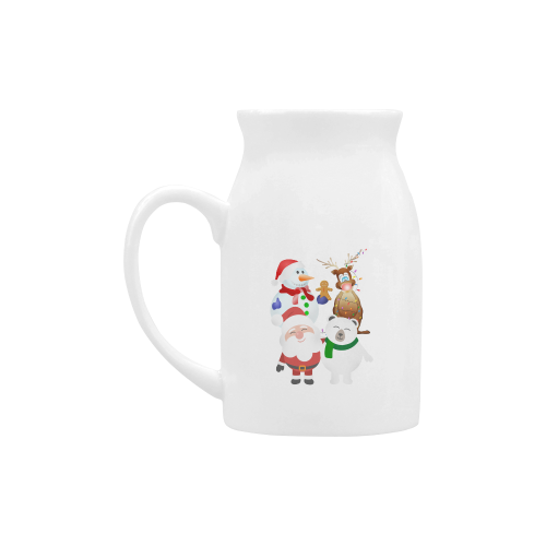 Christmas Gingerbread, Snowman, Santa Claus Milk Cup (Large) 450ml