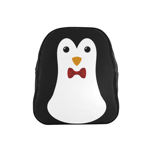 Penguin Kawaii Style Boy School Backpack (Model 1601)(Small)