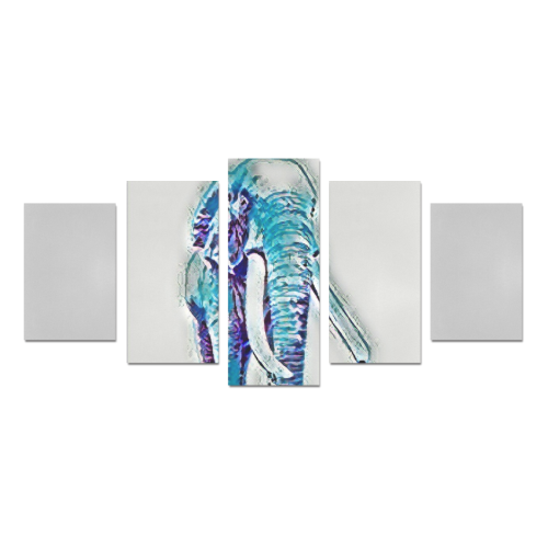 digitalart elephant Canvas Print Sets D (No Frame)