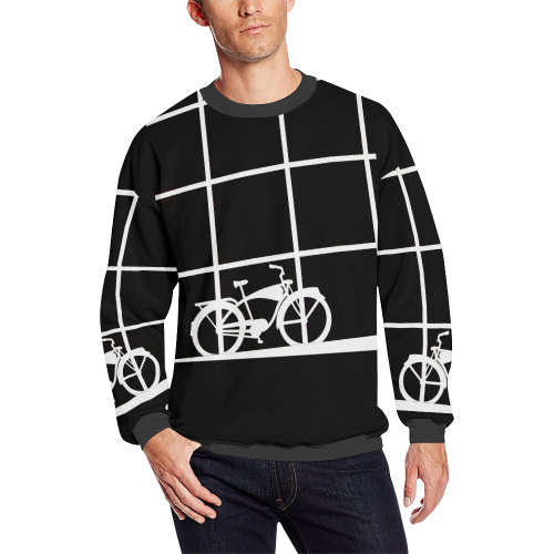 PEWGRYNPANEZ All Over Print Crewneck Sweatshirt for Men/Large (Model H18)