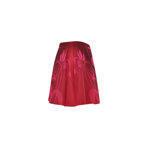 Red Flower Life Mini Skating Skirt (Model D36)