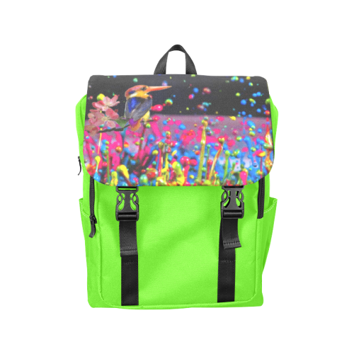 Kingfisher in a Paintscape Casual Shoulders Backpack (Model 1623)