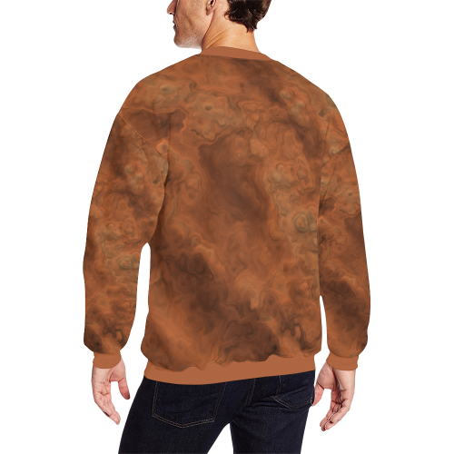 Mars All Over Print Crewneck Sweatshirt for Men/Large (Model H18)