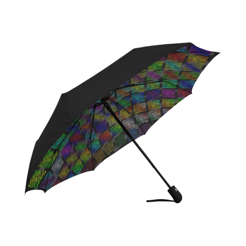 Ripped SpaceTime Stripes Collection Anti-UV Auto-Foldable Umbrella (Underside Printing) (U06)