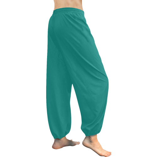 Porcelain Green Women's All Over Print Harem Pants (Model L18)