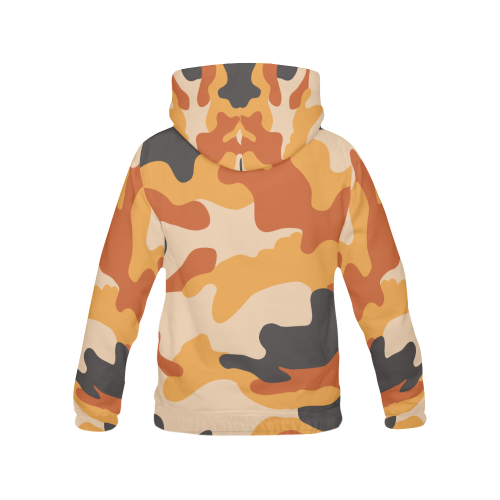 Camouflage browns All Over Print Hoodie for Men (USA Size) (Model H13)