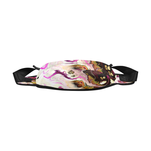 Colorful Marble Design Fanny Pack/Large (Model 1676)