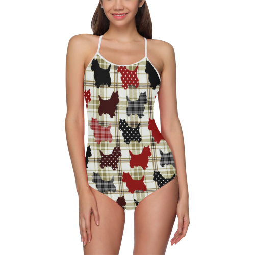 Westie Strap Swimsuit ( Model S05)