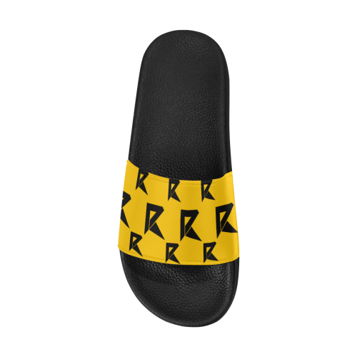 Men's Slide Sandals (Yellow) Men's Slide Sandals (Model 057)