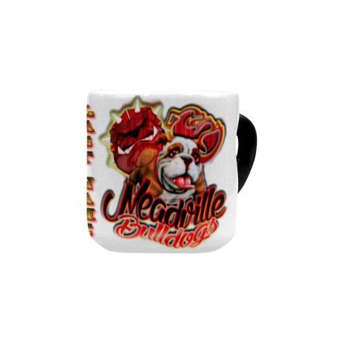 Meadville Bulldogs - Curtain Heart-shaped Morphing Mug