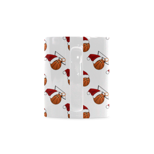 Christmas Basketball and Hoop Sports White Mug(11OZ)