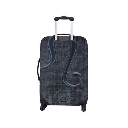 Astrology Zodiac Sign Leo in Grunge Style Luggage Cover/Small 18"-21"