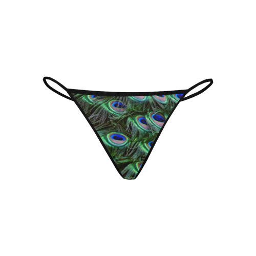 Peacock Feathers Women's All Over Print G-String Panties (Model L35)