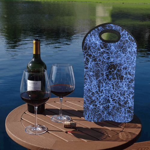 cracked 2 B blue 2-Bottle Neoprene Wine Bag
