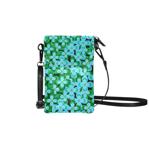 zappwaits - flower 21 Small Cell Phone Purse (Model 1711)