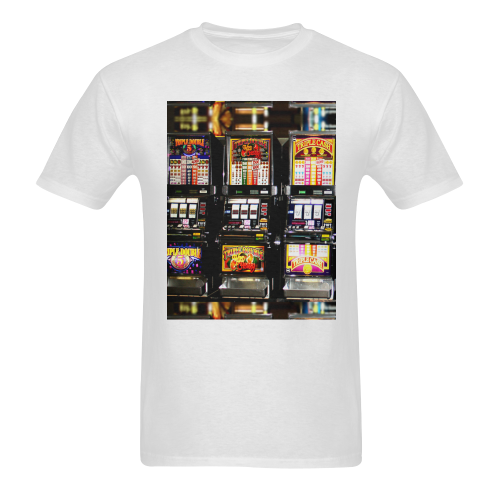 Lucky Slot Machines - Dream Machines Men's T-shirt in USA Size (Front Printing Only) (Model T02)