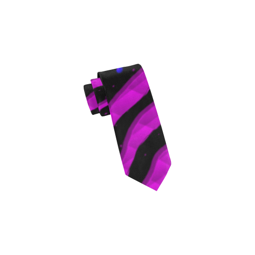Ripped SpaceTime Stripes - Pink Classic Necktie (Two Sides)