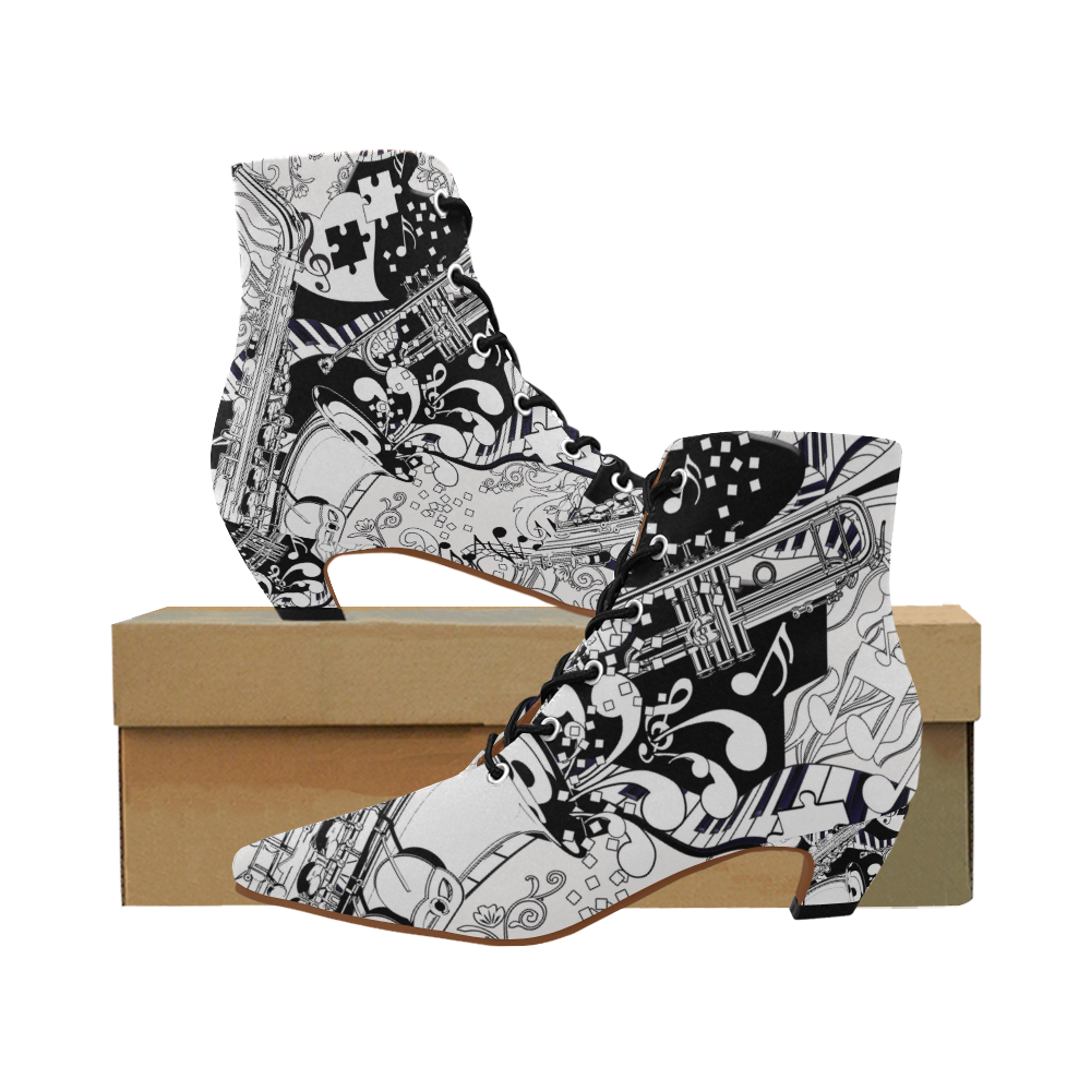 pointed toe low heel booties