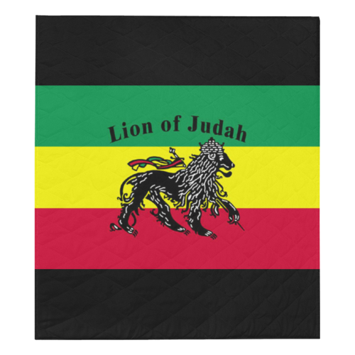 RASTA LION OF JUDAH Quilt 70"x80"