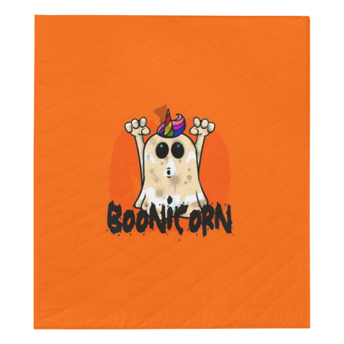 Boonicorn Halloween by Nico Bielow Quilt 70"x80"