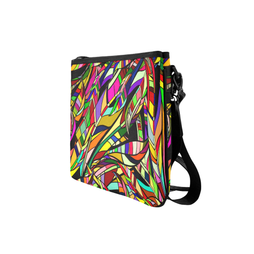 colorful abstract Slim Clutch Bag (Model 1668)