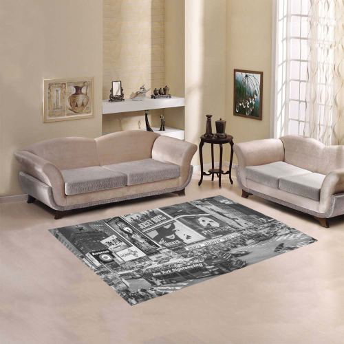 Times Square II Special Edition II (B&W) Area Rug 5'3''x4'