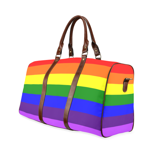 Rainbow Flag (Gay Pride - LGBTQIA+) Waterproof Travel Bag/Large (Model 1639)