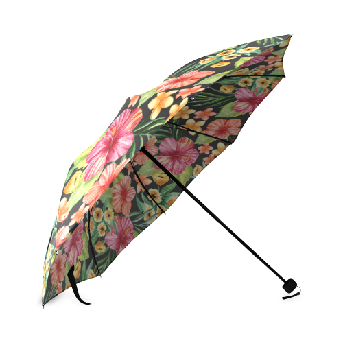 Awesome Tropical Hibiscus Foldable Umbrella (Model U01)