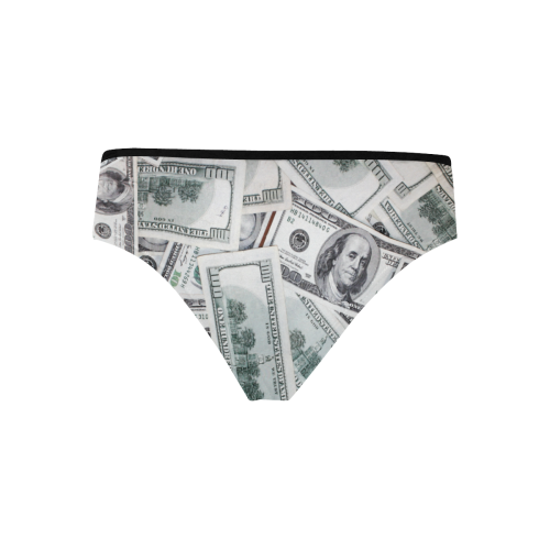 Cash Money / Hundred Dollar Bills Women's Hipster Panties (Model L33)