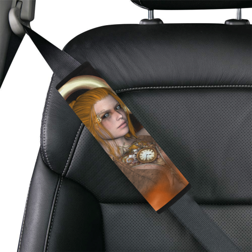 Steampunk women Car Seat Belt Cover 7''x10''