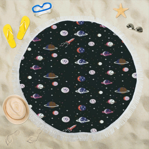 Galaxy Circular Beach Shawl 59"x 59"