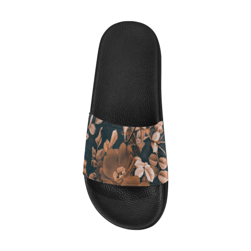flowers #flowers #pattern #flora Women's Slide Sandals (Model 057)
