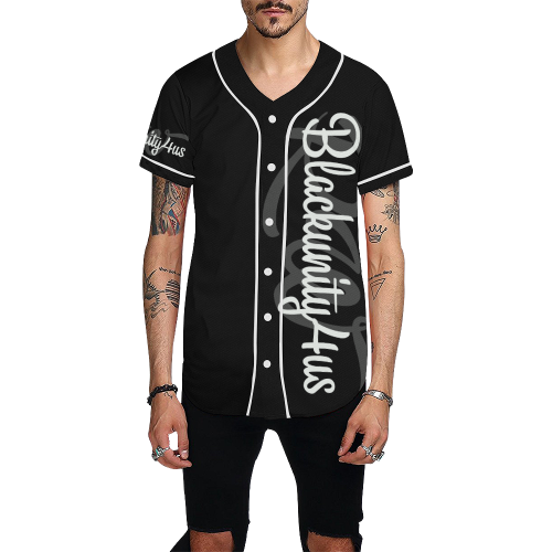 New Black & White By RW All Over Print Baseball Jersey for Men (Model T50)