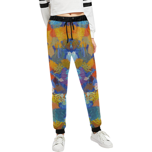 Colorful paint strokes Unisex All Over Print Sweatpants (Model L11)