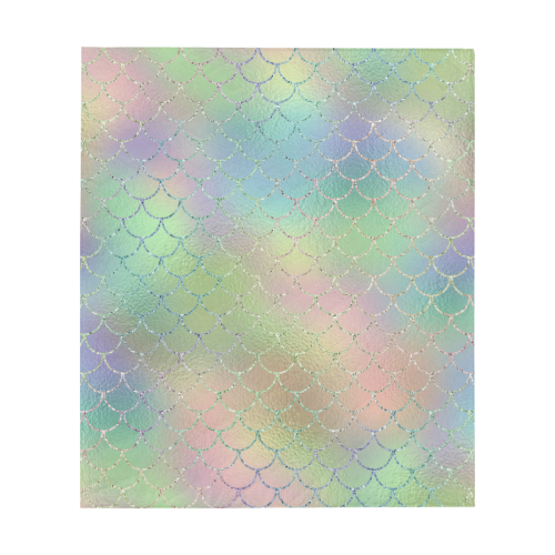 Pastel Mermaid Sparkles Quilt 60"x70"