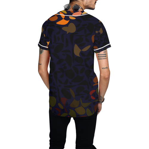 zappwaits abstract 08 All Over Print Baseball Jersey for Men (Model T50)