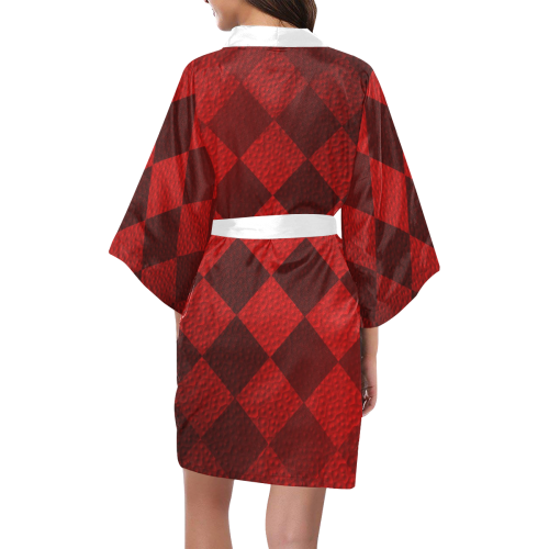 Christmas Red Square Kimono Robe