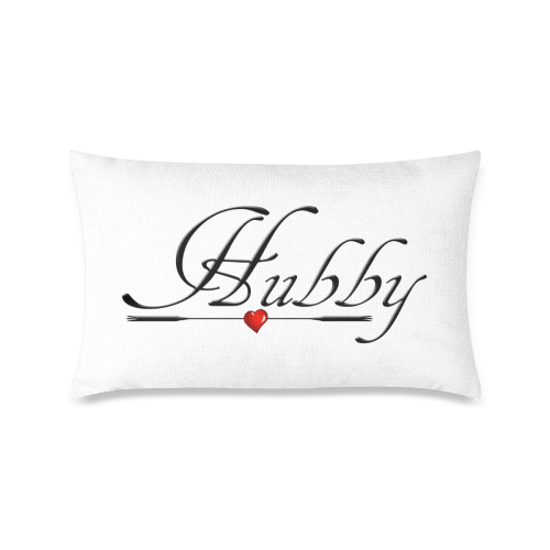 For the Husband - Hubby Custom Zippered Pillow Case 16"x24"(One Side Printing)