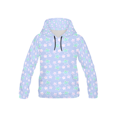 cute little tiny stars rainbow pastel colored pattern All Over Print Hoodie for Kid (USA Size) (Model H13)