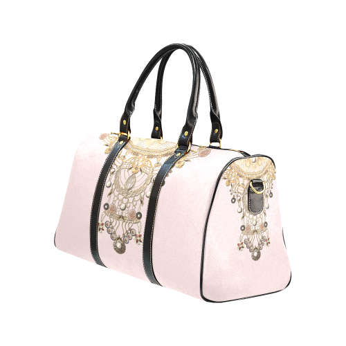 jewels pink New Waterproof Travel Bag/Large (Model 1639)
