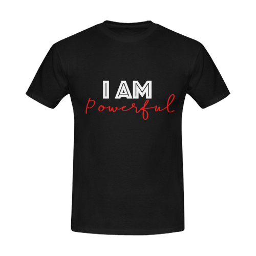 I Am Powerful Men's T-Shirt in USA Size (Front Printing Only)
