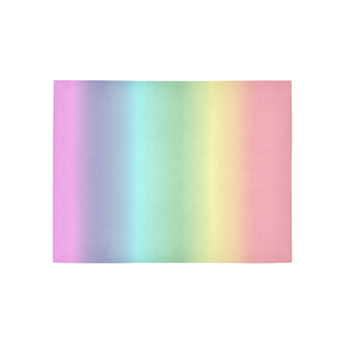 Pastel Rainbow Area Rug 5'3''x4'