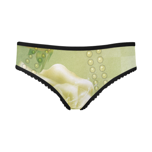 Beautiful soft green roses Women's All Over Print Girl Briefs (Model L14)