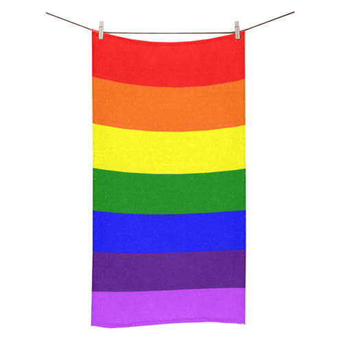 Rainbow Flag (Gay Pride - LGBTQIA+) Bath Towel 30"x56"