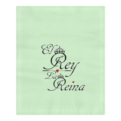 Wedding El Rey y La Reina - The King and Queen - Green 3-Piece Bedding Set