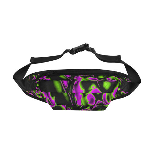 glowing fractal B by JamColors Fanny Pack/Large (Model 1676)